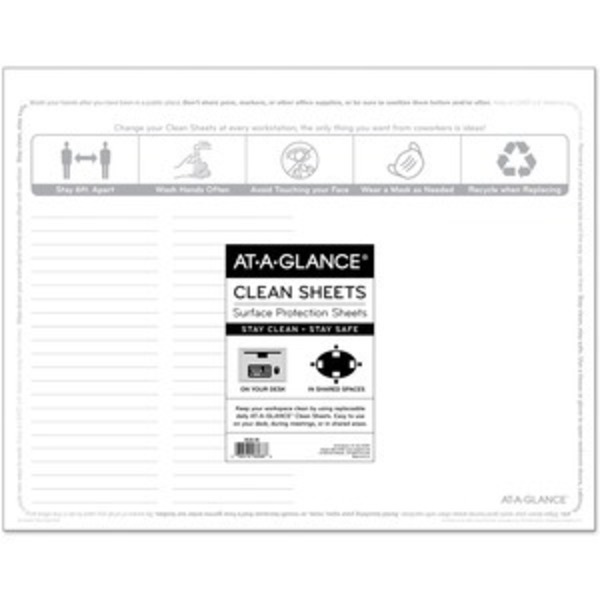 At-A-Glance Sheet, Disposable, 22X17, 25PK AAGSK2628